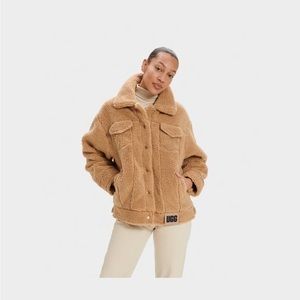 UGG WOMENS FRANKIE SHERPA JACKET